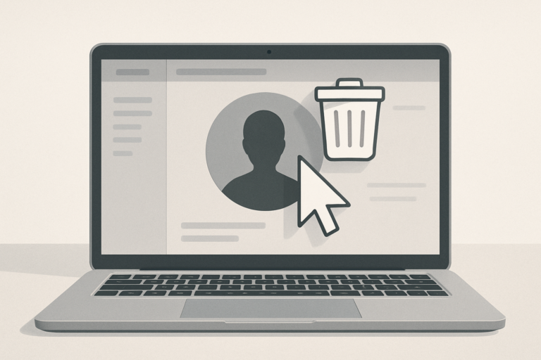 How to delete your outlook profile picture illustration